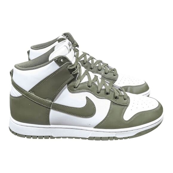 NWOB NIKE Dunk High Retro 'Cargo Khaki' Sneakers Size 13 - Picture 3 of 7